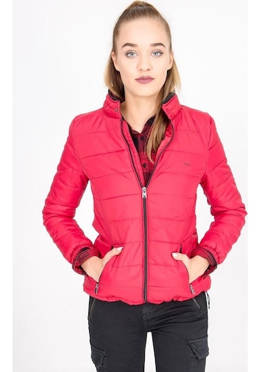 Ltb Kadın Logafi Mont Kırmızı-1787 Kırmızı