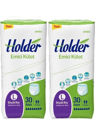 Holder Emici Külot Yetişkin Hasta Bezi Large Büyük Boy 2 x 30'Lu
