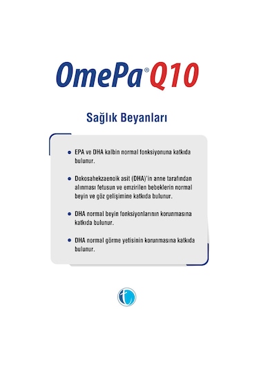 Omepa Q10 Omega3 Ubiquinol 90 Kapsül .