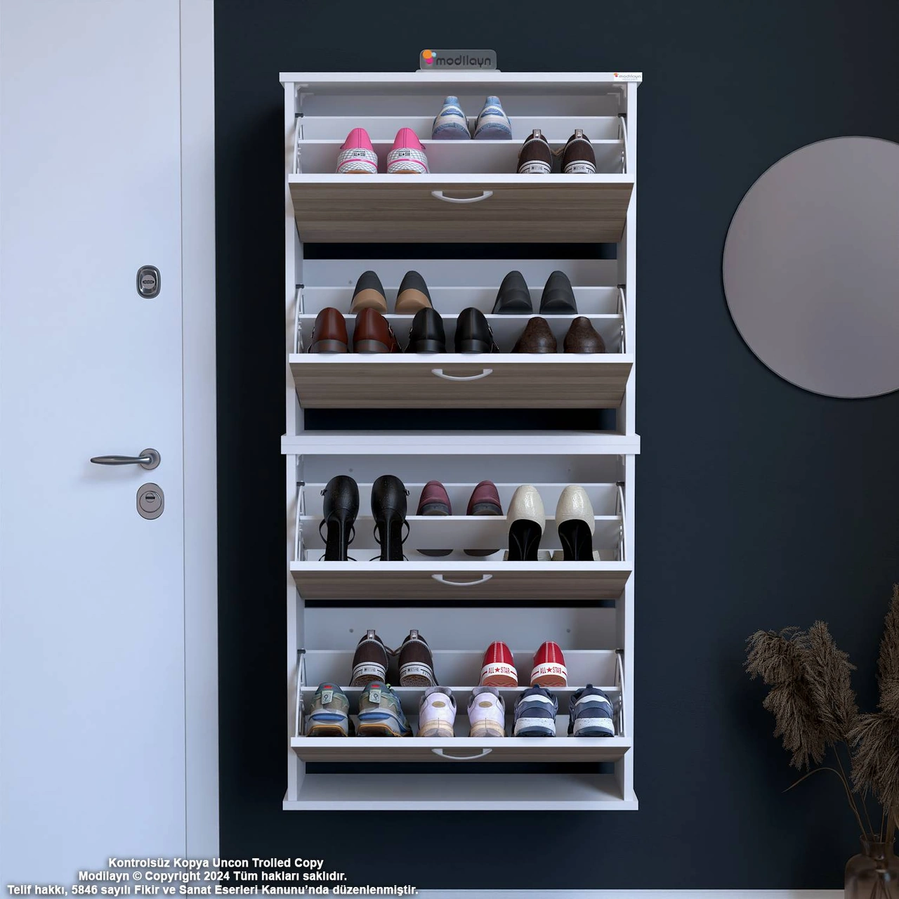 Asaf 2 Li Cordoba Renk Asma Ayakkabılık Antre 4 Düşer Kapak 8 Göz Bölme Ayakkabılık 52x148x 25,5 Cm Cordoba Asaf 2 Li Cordoba Renk Asma Ayakkabılık Antre 4 Düşer Kapak 8 Göz Bölme Ayakkabılık 52x148x 25,5 Cm Cordoba