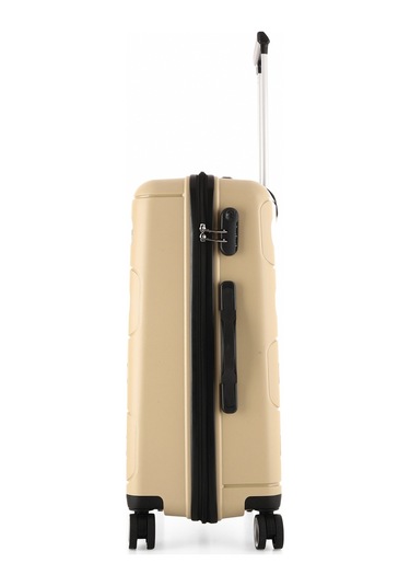 Bej Ççs 5225 Polipropilen Orta Boy Valiz Bej
