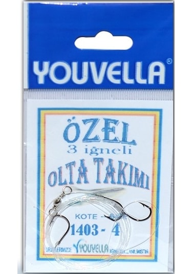 Youvella 1403 Hazır 3 İğneli Yemli Takım No:4