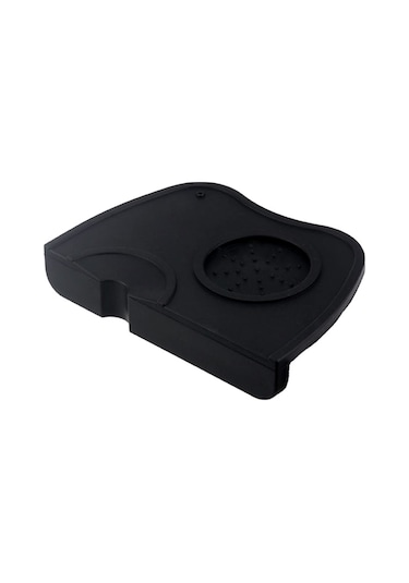 Ximistore9 Yüksek Tutuşlu Silikon Kahve Presleme Matı - Siyah, Orta Boy, Tezgah Ve Portafiltre İçin Dayanıklı Çözüm Siyah