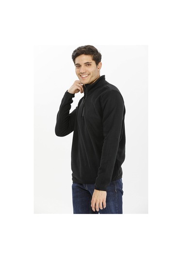 Exuma Yarım Fermuarlı Polar 2312001-black Siyah