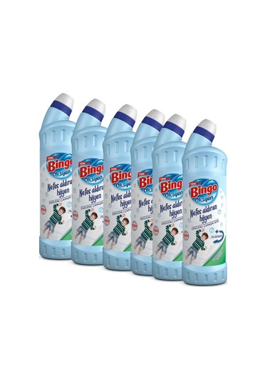 Bingo Oksijen Derinlemesine Hijyen Klorsuz Çamaşır Suyu 6 x 750 ML