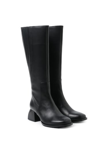 Sıyah Çizme Kadın Tu-5582 101 John May Siyah