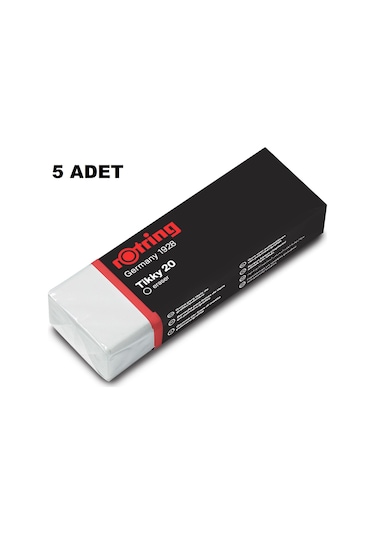 Rotring Beyaz Tikky20 Öğrenci Silgisi 5 Adet