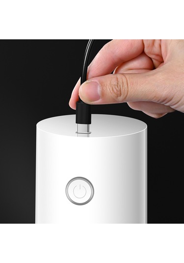 Geeksen Küçük Ev Tipi Kahve Değirmeni - 6 Kademeli Usb Şarjlı Taşınabilir Öğütücü Siyah