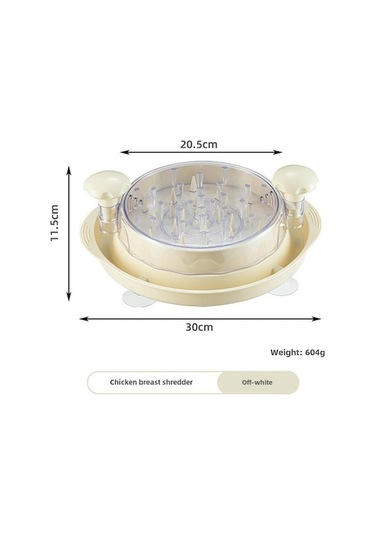 Fortunelane El İle Tavuk Göğsü Salata Işleyici, Sünger Tabanlı, Islanmayan, Dayanıklı, Kompakt Siyah Diğer Diğer
