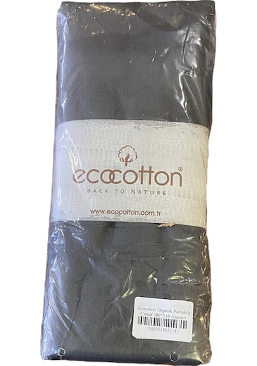 Ecocotton Organik Pamuklu Çarşaf 180 240 Antrasit