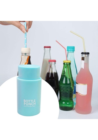 Suntek Piknik Evi İçin Taşınabilir Su Şişesi Kapağı Delme Mavi