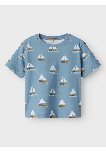 Name It Nmmfille Ss Top Box Erkek Çocuk T-shirt 13241249 Mavi