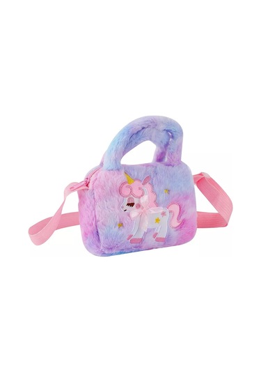 Animakids Kız Çocukları İçin Peluş Çanta Unicorn. 210671373 Leylak