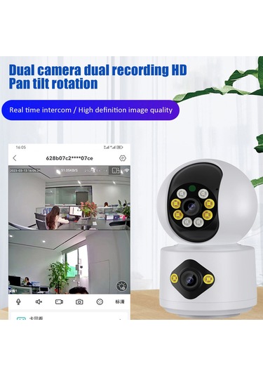 Qingmipy 1080p Full Hd İç Mekan Güvenlik Kamerası, İki Yönlü Konuşma, Gece Görüşü, Hareket Algılama, 2.4g Wifi, Avrupa Standartı Şarj Aleti