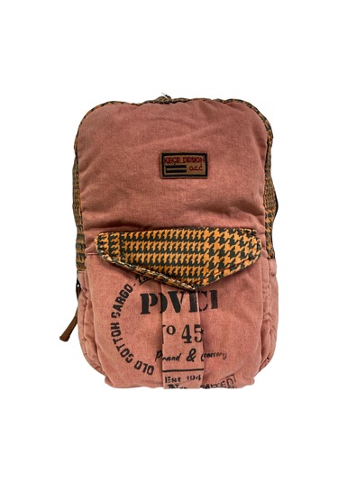 Kaliteli Vintage Tek Gözlü Disayn Sırt Gezi Çantası Kc Harley Bag 5097 Kırmızı