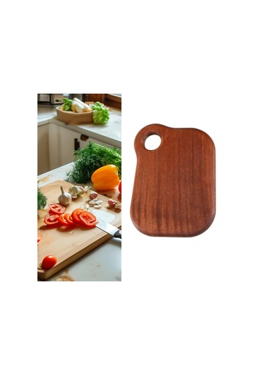 Suntek Ahşap Kesme Tahtası Servis Ekmek Meyve Sebzeler Için Abanoz S