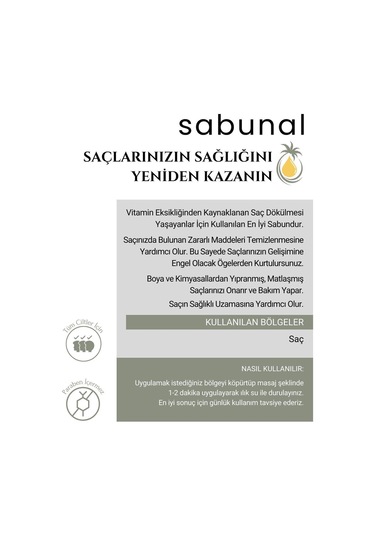 Sabunal Sarımsaklı Keratin Sabunu - Saç Besleyici Sabun 100 G