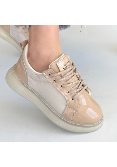 Piona Bej Rugan Bağcıklı Spor Ayakkabı Diğer