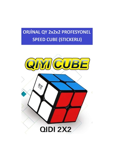 Qy 2x2 Profesyonel Speed Cube -rubık 2x2 Zeka Sabır Küpü-