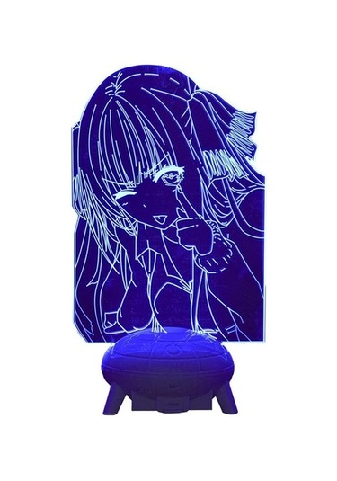 Wealthglow 3d Gece Işığı İllüzyon Çizgi Filmler Anime Özetin Özü Qonagf Siyah