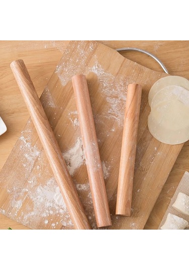 2024 Yeni Kayın Katı Ahşap Ev Hamur Cilt Mini Merdaneler Pin