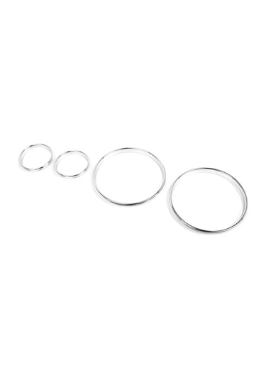 Jeemson Bmw E38 E39 E53 Araçları İçin电镀 Abs Gauge Çevre Seti - Gz.w196 Değiştirme Parçası Gümüş