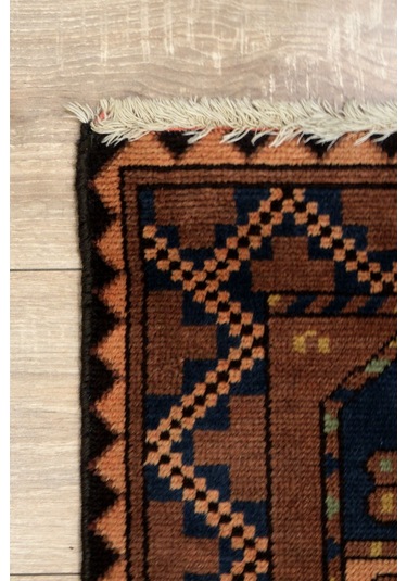 Konya El Dokuma Halı - Yün Üstü Pamuk - Leh1171 Kahverengi