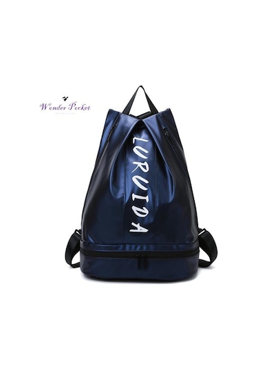 Yırtılmaya Dayanıklı Antrenman Sırt Çantası Kuru Islak Ayırma Yırtılmaya Dayanıklı Günlük Depolama Black Siyah