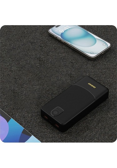 Powerbank Dudao K10pro 2.4a 20000mah 2 X Usb-a - Siyah 4741 Altın - Dore