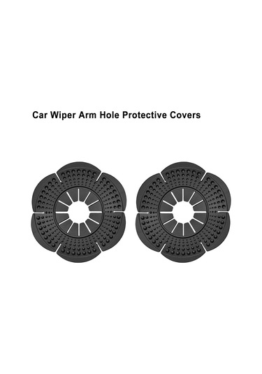 jmsstore 2 Adet Evrensel Araba Sileceği Kolu Alt Delik Koruyucu Kapak Cam Sileceği Toz Geçirmez Kapak