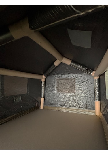 Fischer 6-8 Kişilik Tenteli Fresh&black Şişme Çadır Baca Çıkışlı 250x290x190cm Kahverengi