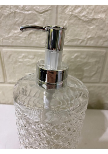 500 Ml Cam Sabunluk Cam Premium Sıvı Sabunluk