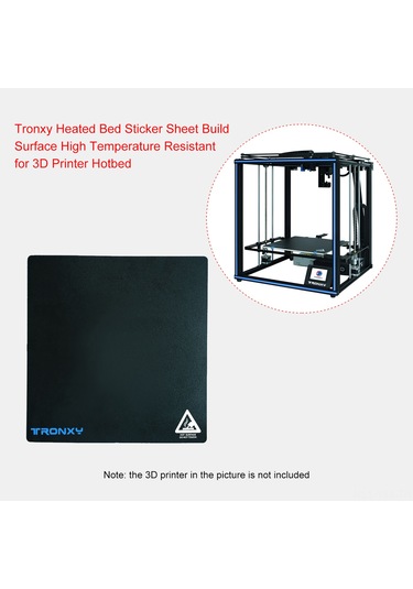 Yaozixa 3d Yazıcı Isı Taban Sticker'ı Siyah 330x330mm Yüksek Sıcaklık Dayanıklı Pvc Pla/abs Tutucu Modeli Kolay Çıkarma