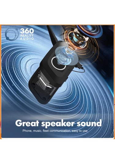 V6 Plus Motorsiklet Kaskı İntercom Su Geçirmez 1200 M