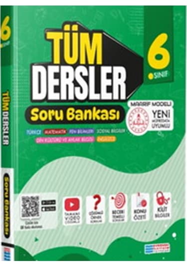 6.sınıf Tüm Dersler Soru Bankası Maarif Modeli