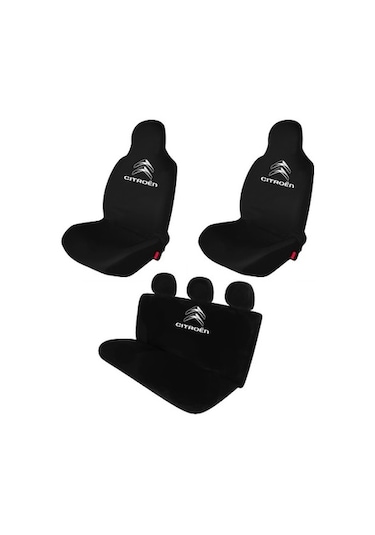 Citroen Berlingo  Pratik Servis Kılıfı Ön ve Arka Set Siyah