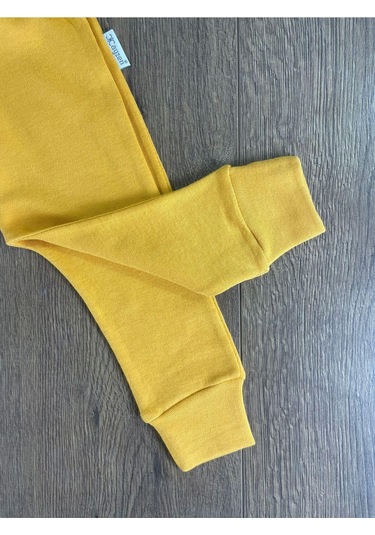 2d2b Hello Friends Alttan Çıtçıtlı Bereli Unisex 3lü Bebek Takım Sarı