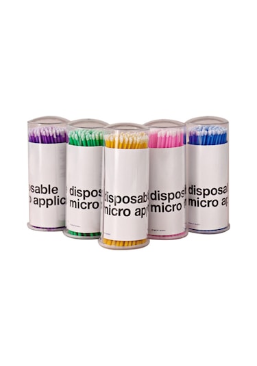 Qingmipy Göz-burun-dudak Ve Kirpik Temizliği İçin Multifonksiyonlu Plastik Pamuk İğnesi - 100 Adet, Pembe, Poşetli