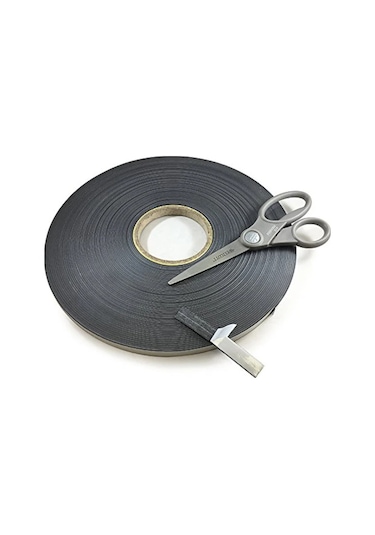 10 Metre 12mm Yapışkanlı Şerit Mıknatıs Magnet Kauçuk