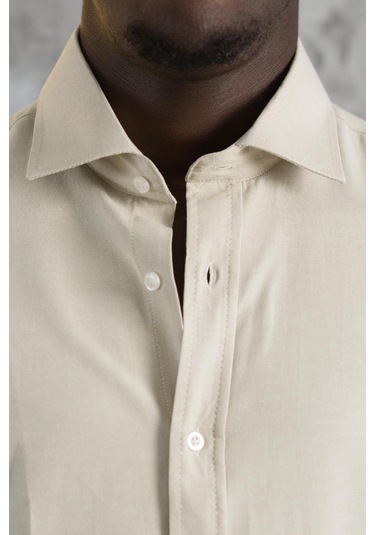 Advante Slimfit Yazlık Düz Pamuklu Gömlek Yeşil