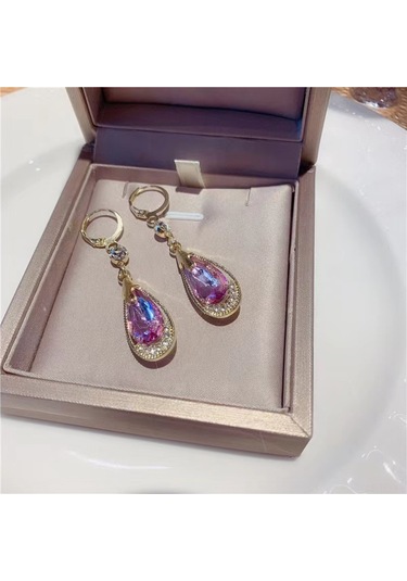 Skycity İnci Pırlantalar İle Süslenmiş, Gündüz Ve Gece Kombinasyonlarına Uygun Zarif Küpe. Gold