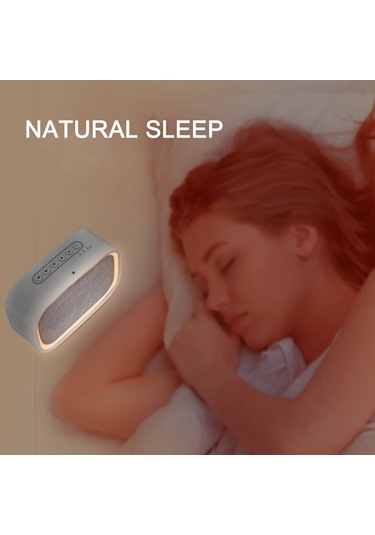 Tongxida Beyaz Gürültü Uyku Cihazı Akıllı Gece Lambası - Uyku Yardımcısı Beyaz Beyaz