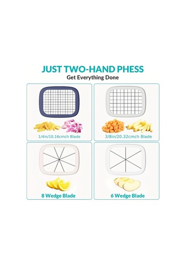 Dashanshop 1 Adet Green Patates Kesici 4 Bıçaklı Sebze Doğrayıcı Mutfak Aksesuarı Meyve Sebze Dilimleyici 1 Parça