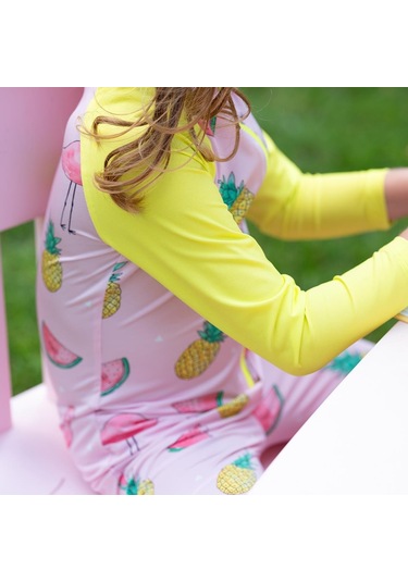 Owli Sunsafe Uv Korumalı Swimsuit Mayo Flamingo 001