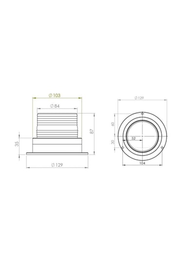 12V-24V Çakar Tepe Lamba Mıknatıslı Çakmak Fişli 18 Ledli Fonksiy (427597941)