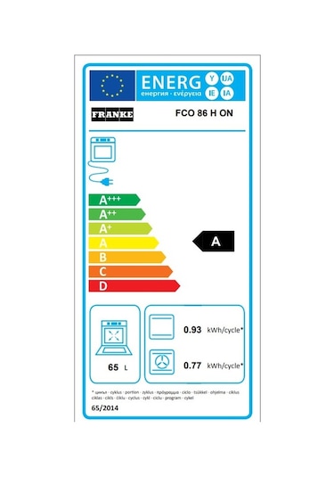 Franke FCO 86 H Nero 65 L Fırın
