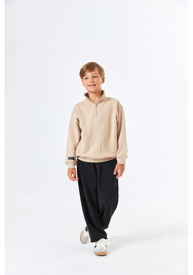 Serbend Sge-1337 Serbend Kıds Erkek Çocuk Dik Yaka Okul Sweatshırt