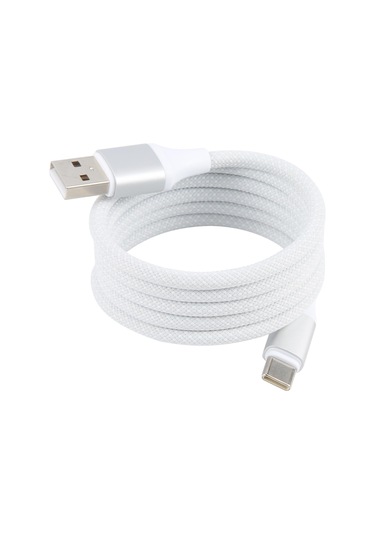 Zga Cb11 5a Usb Tip-c Alüminyum Alaşımlı Manyetik Veri Kablosu, Uzunluk: 1m Beyaz
