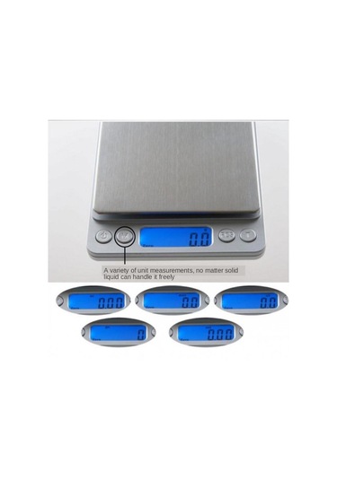 Homyl Doğru Dijital Elektronik Takı Ölçeği Taşınabilir 1000 Gümüş