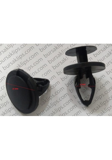 6308-chevrolet Tampon Klipsi 10 Adet